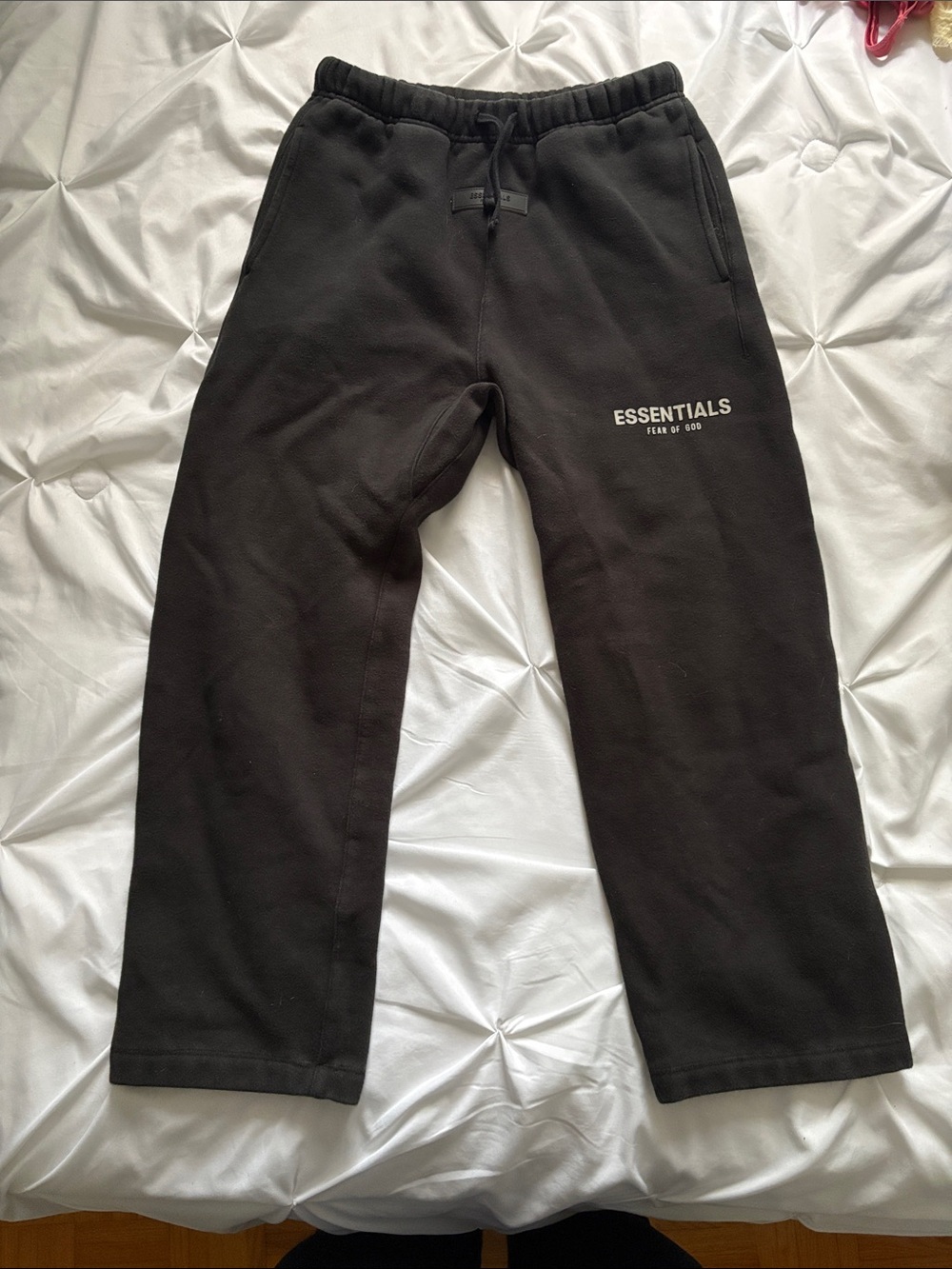ESSENTIALS Men’s Black Logo Sweatpants